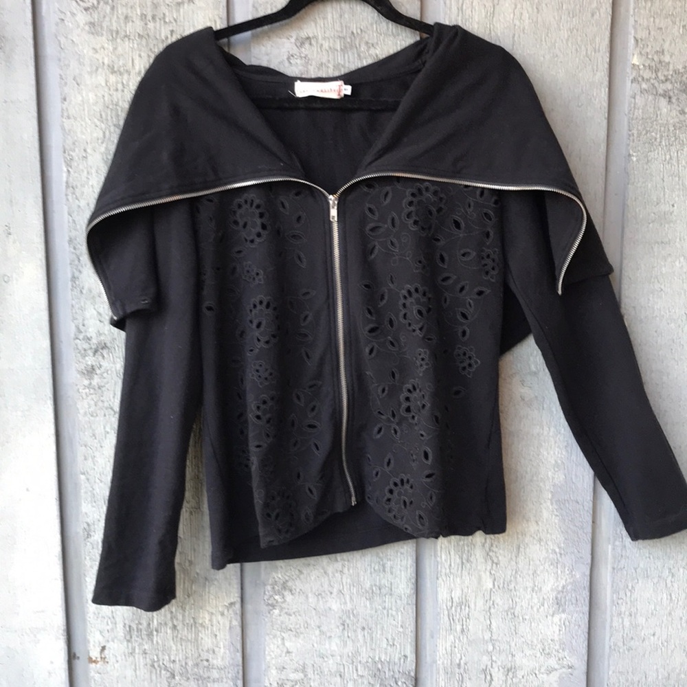 Adorable hoodie with cut out detail and hood